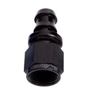 AEROFLOW 510 SERIES -4 STRAIGHT PUSH LOCK HOSE END BLACK