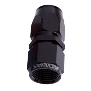 AEROFLOW 550 SERIES -12 STRAIGHT HOSE END BLACK