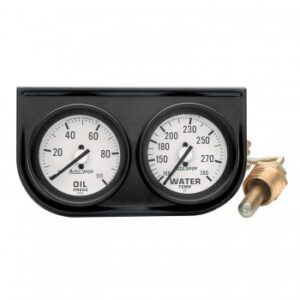 AUTOMETER AUTOGAGE TWIN GAUGE OIL AND WATER