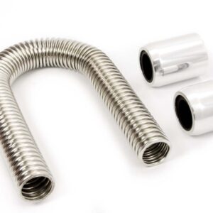 FLEXI RAD HOSE KIT 24 INCH POLISHED 1 X LENGTH OF HOSE AND 4 ADAPTORS KIT RUBBER ADAPTOR 1.250 AND 1.500