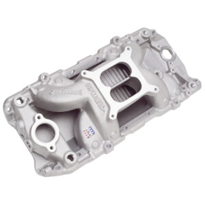 EDELBROCK MANIFOLD PERFORMER RPM AIR GAP CHEV BB OVAL 9.8 DH 4150 CARB BASE